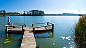 Eggstatt Lakes Area, Natural reserve, Chiemgau, Upper Bavaria, Bavaria, Germany