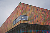 South-West Side of the Brandhorst Museum, Architecture firm Sauerbruch Hutton, Munich, Upper Bavaria, Bavaria, Germany