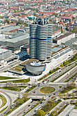 BMW Zentrale, BMW Welt, Olympiapark, München, Oberbayern, Bayern, Deutschland