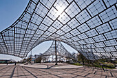 Pavilion roof, Olympic Park, Munich, Upper Bavaria, Bavaria, Germany