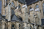 Altenberger Dom, Strebewerk an der Vierung, ein ehemaliges Kloster der Zisterzienser, Altenberg, Bergisches Land, Nordrhein-Westfalen, Deutschland, Europa