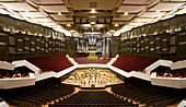 Der Große Saal im neuen Gewandhaus in Leipzig, Sachsen, Deutschland, Europa