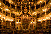 Innenansicht des Markgräflichen Opernhauses, Bayreuth, Bayern, Deutschland, Europa