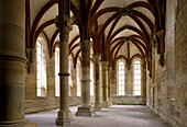 Herrenrefektorium, Kloster Maulbronn, eine ehemalige Zisterzienserabtei, Baden-Württemberg, Deutschland, Europa
