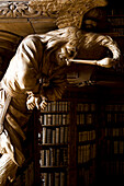 Library in the monastery of Waldsassen, Upper Palatinate, Bavaria, Germany