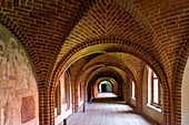 Cloister at Wienhausen Convent, former Cistercian nunnery is today an evangelical abbey, Wienhausen, Lower Saxony, Germany, Europe