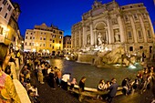 Trevi Fountain in Rome Italy