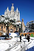 Temple Expiatori del Sagrat Cor, Parc de Collserola, Barcelona, Catalunya, España