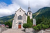 Chamonix, The Church Of Chamonix Le Prieure in downtown Chamonix France