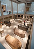 Egyptian gallery in newly renovated Neues Museum in Museumsinsel in Berlin Germany
