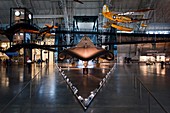 The SR-71 Blackbird at the Smithsonian's National Air and Space Museum's Steven F Udvar-Hazy Center