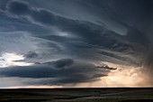 A supercellular thunderstorm in rural Wyoming, May 21, 2010