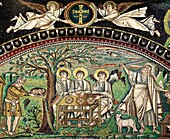 Mosaic in San Vitale 547, UNESCO World Heritage site, Ravenna, Emilia-Romagna, Italy