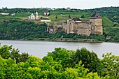 Khotyn fortress 1325-1460, Dniester river, Chernivtsi Oblast province, Ukraine