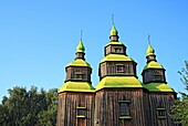 Wooden church, Pirogovo Pyrohiv, Open air museum of national architecture, near Kiev, Ukraine
