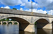 Bridge over the Gartempe, Saint-Savin-sur-Gartempe, Poitou, France