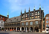 Town Hall, Lubeck, Schleswig-Holstein, Germany