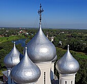 Domes of St Sophia cathedral 16 century, Vologda, Vologda region, Russia