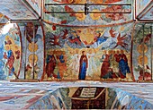 Fresco 1686 in St Sophia cathedral, Vologda, Vologda region, Russia