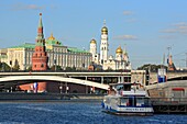Tourist ship on Moskva river, Moscow, Russia