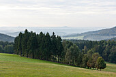 Scenery, Zittauer Mountain Range, Lueckendorf, Oybin, Saxony, Germany