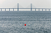 Öresundbrücke, verbindet die dänische Hauptstadt Kopenhagen mit Malmö, Kopenhagen, Denmark