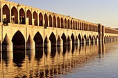 Si-o-Seh Pol, also called the Bridge of 33 Arches, Isfahan, Iran