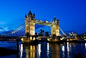 Tower Bridge, London, England.