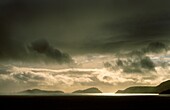 Storm over Blasket Islands from Slea Head, Dingle Peninsula, Co Kerry, Ireland L-R Inishvickillane, Inishabro, Great Blasket