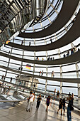 Inside the Cuppola of the Reichstag, Berlin, Germany