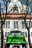 Trabant in a courtyard of a building in Berlin Mitte, Berlin, Germany
