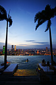 Sands SkyPark und Infinity Pool, Marina Bay Sands, Hotel, Singapur, Asien