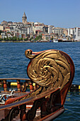 Eminonu District - harbour and Galata Tower, Istanbul, Turkey
