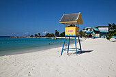 Lifeguard tower on Fletcher Beach, Montego Bay, Jamaica, Caribbean
