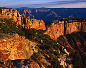 Wotans Throne from Cape Royal, Grand Canyon National Park, Arizona, USA