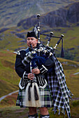 Scottish Piper, Glencoe, Highland, UK - Scotland
