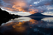Sunrise over the lake, Lake Atitlan, Guatemala