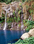Waterfalls and pool, Aigrettes, Reunion Island