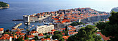 View over the city and harbour, Dubrovnik, Dalmatia, Croatia