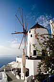 Windmill by the sea, Oia, Santorini Island, Greek Islands