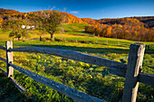Jenne Farm - farmland in autumn, Woodstock - near, Vermont, USA