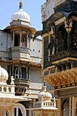 Udai Bilas Palace Heritage Hotel - architecture, Dungarpur, Rajasthan, India