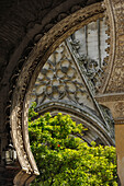 Archway, Cathedral of Saint Mary of the See, Seville, Andalusia, Spain
