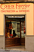 Casa Ferrer, Gitarrenbauergeschäft, Provinz Granada, Andalusien, Spanien, Mediterrane Länder