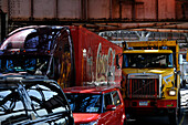 Traffic, Queens Plaza, Queens, New York, USA, New York City, New York, USA, North America, America