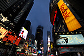 Times Square in der Nacht, Manhattan, New York City, New York, USA, Nordamerika, Amerika