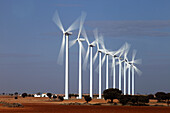 Windpark Atalaya de Canavate, Honrubia, La Mancha, Castilla, Spain