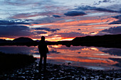 Sonnenuntergang am Independence Lake, Independence Pass, Aspen, Colorado, USA, Nordamerika, Amerika