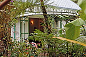 Garten der kreolischen Maison Folio, Hell-Bourg, La Reunion, Indischer Ozean