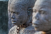 Monument to Slavery by Clara Soenaes at the historical site of the slave market near the Anglican Cathedral, Stonetown, Zanzibar City, Zanzibar, Tanzania, Africa